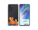 Funda Silicona Transparente para Samsung Galaxy S21 FE 5G diseño Leopardo Dibujos