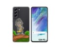 Funda Silicona Transparente para Samsung Galaxy S21 FE 5G diseño Mono Dibujos