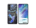 Funda Silicona Transparente para Samsung Galaxy S21 FE 5G diseño Plumas Dibujos