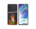 Funda Silicona Transparente para Samsung Galaxy S21 FE 5G diseño Suricata Dibujos