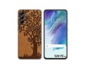 Funda Silicona para Samsung Galaxy S21 FE 5G diseño Cuero 03 Dibujos