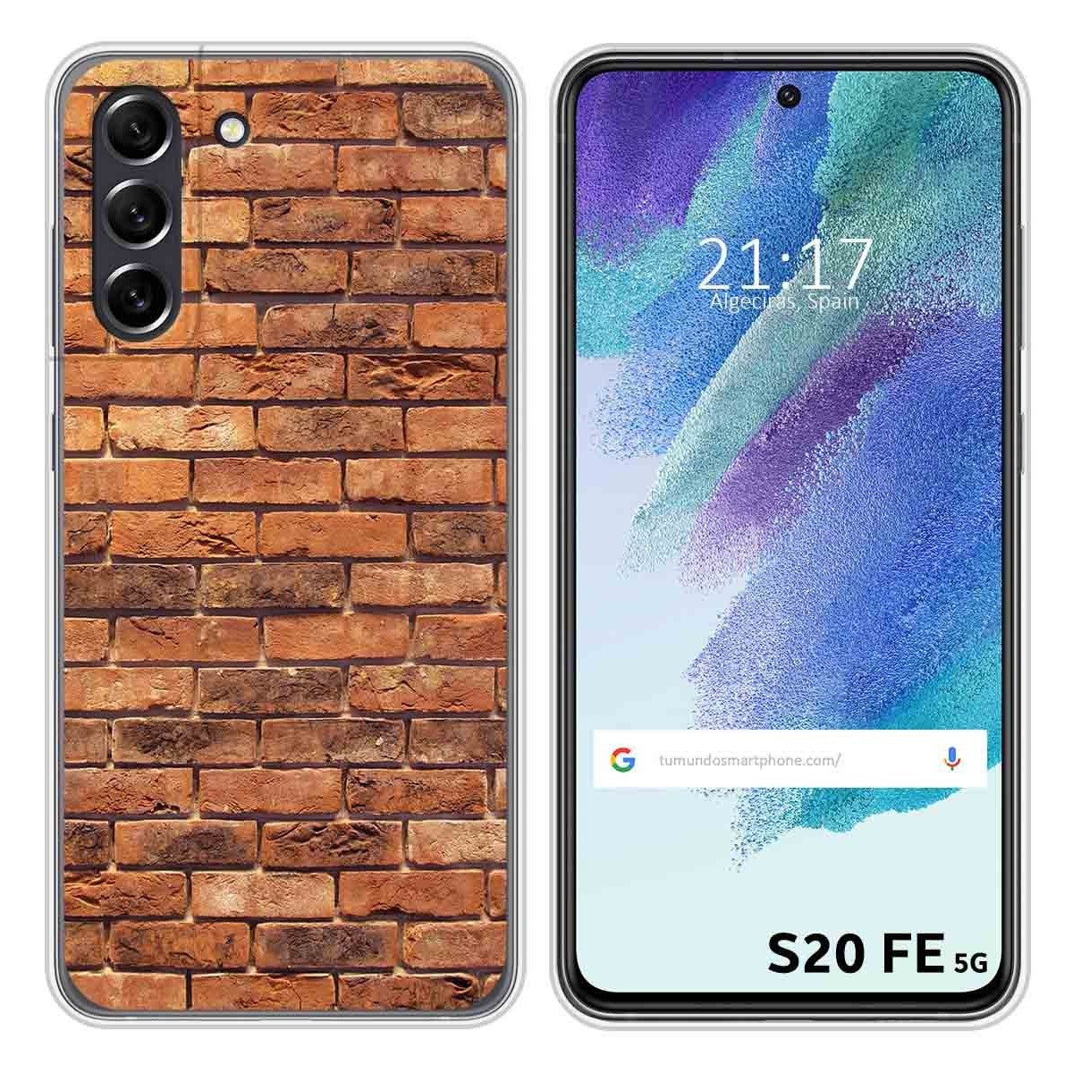 Funda Silicona para Samsung Galaxy S21 FE 5G diseño Ladrillo 04 Dibujos