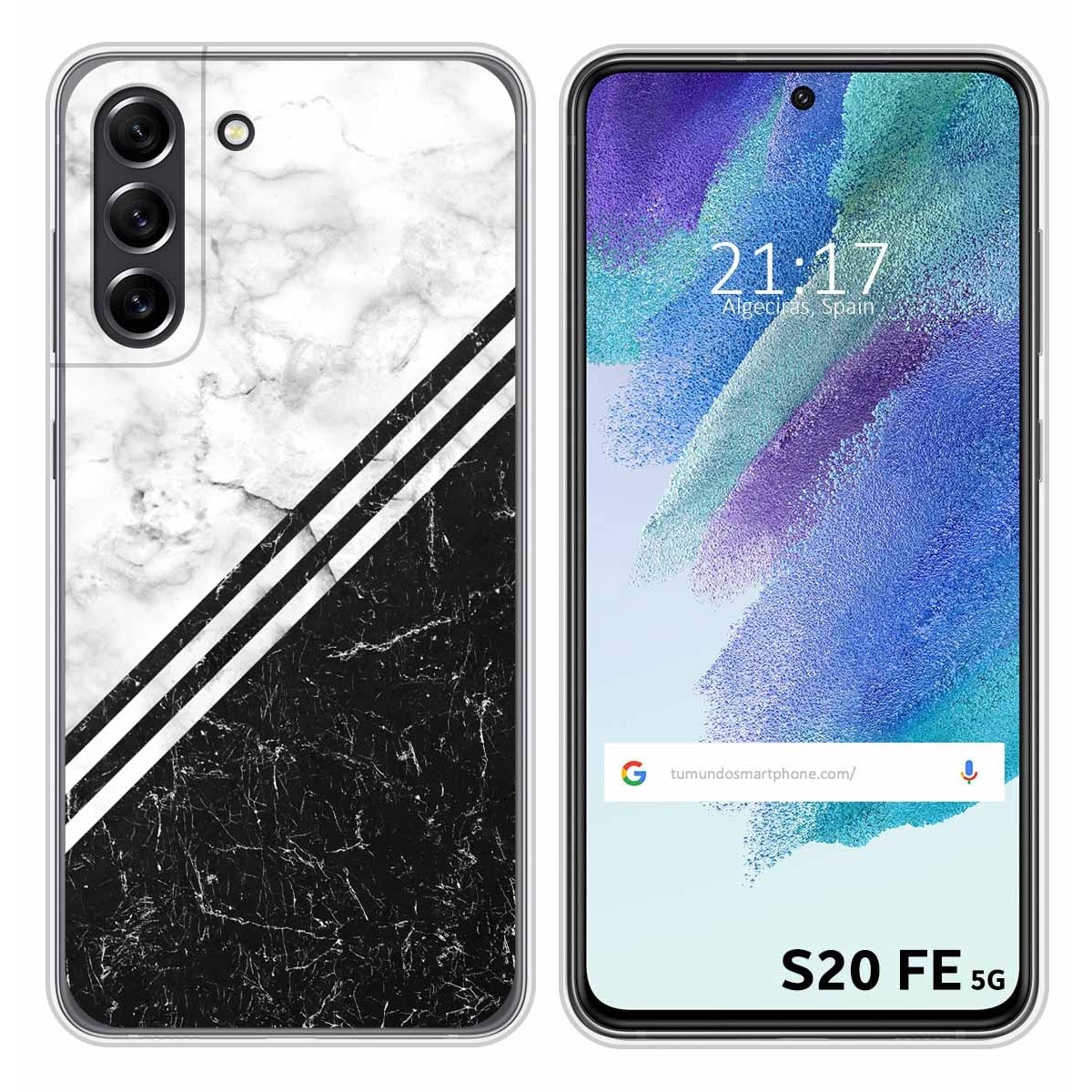 Funda Silicona para Samsung Galaxy S21 FE 5G diseño Mármol 01 Dibujos