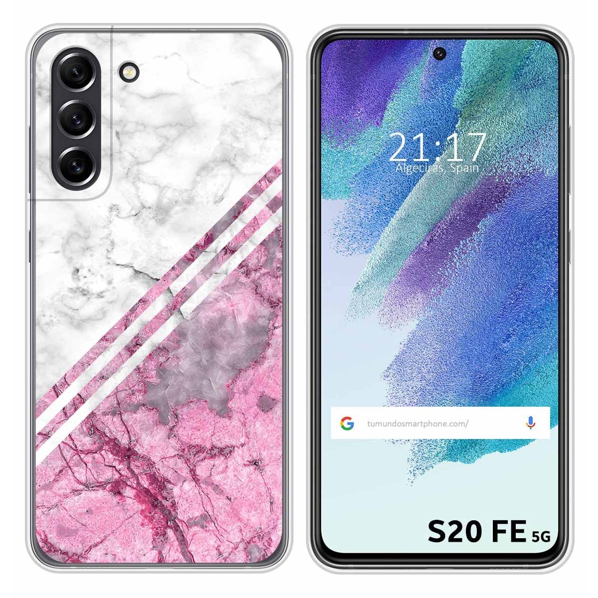 Funda Silicona para Samsung Galaxy S21 FE 5G diseño Mármol 03 Dibujos