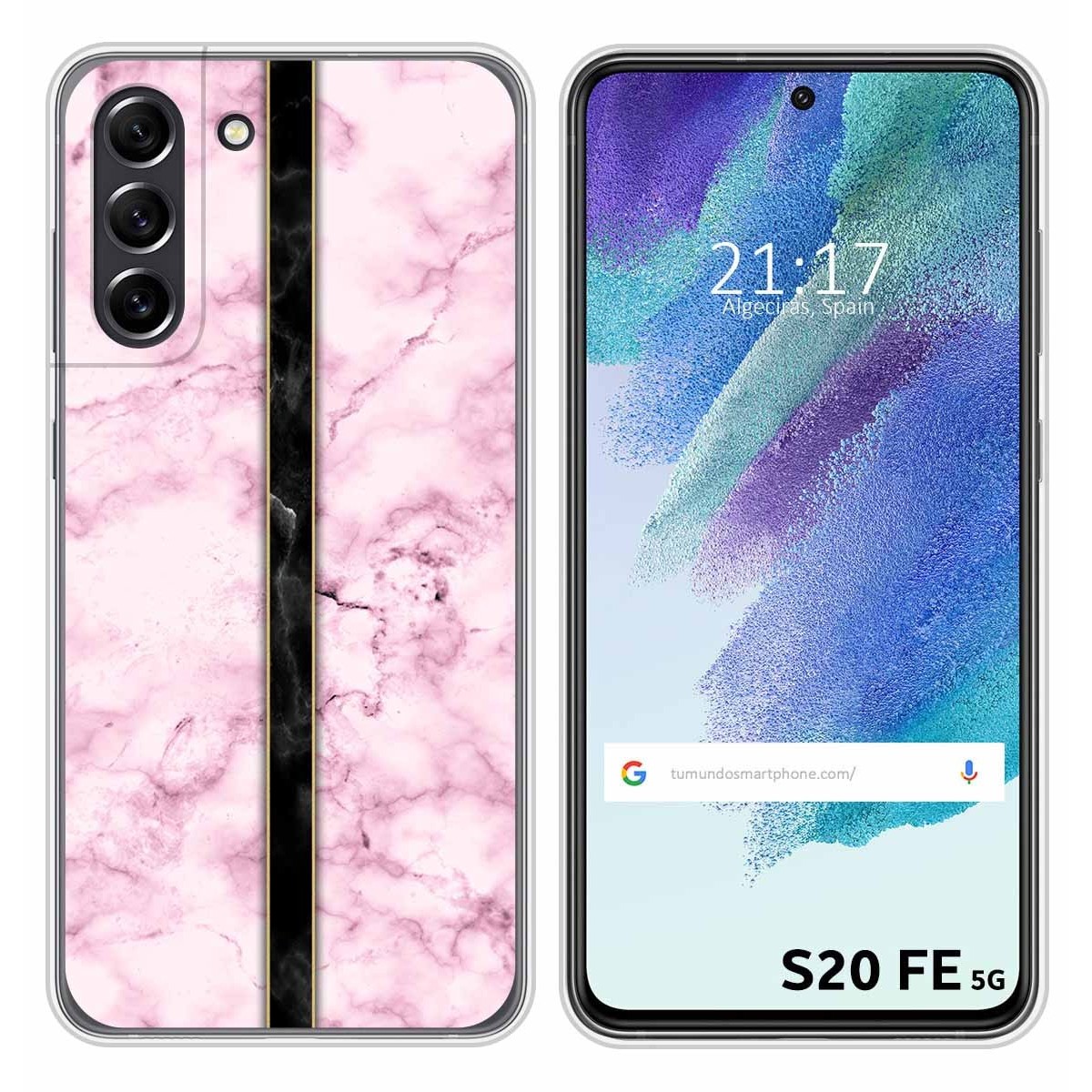 Funda Silicona para Samsung Galaxy S21 FE 5G diseño Mármol 04 Dibujos