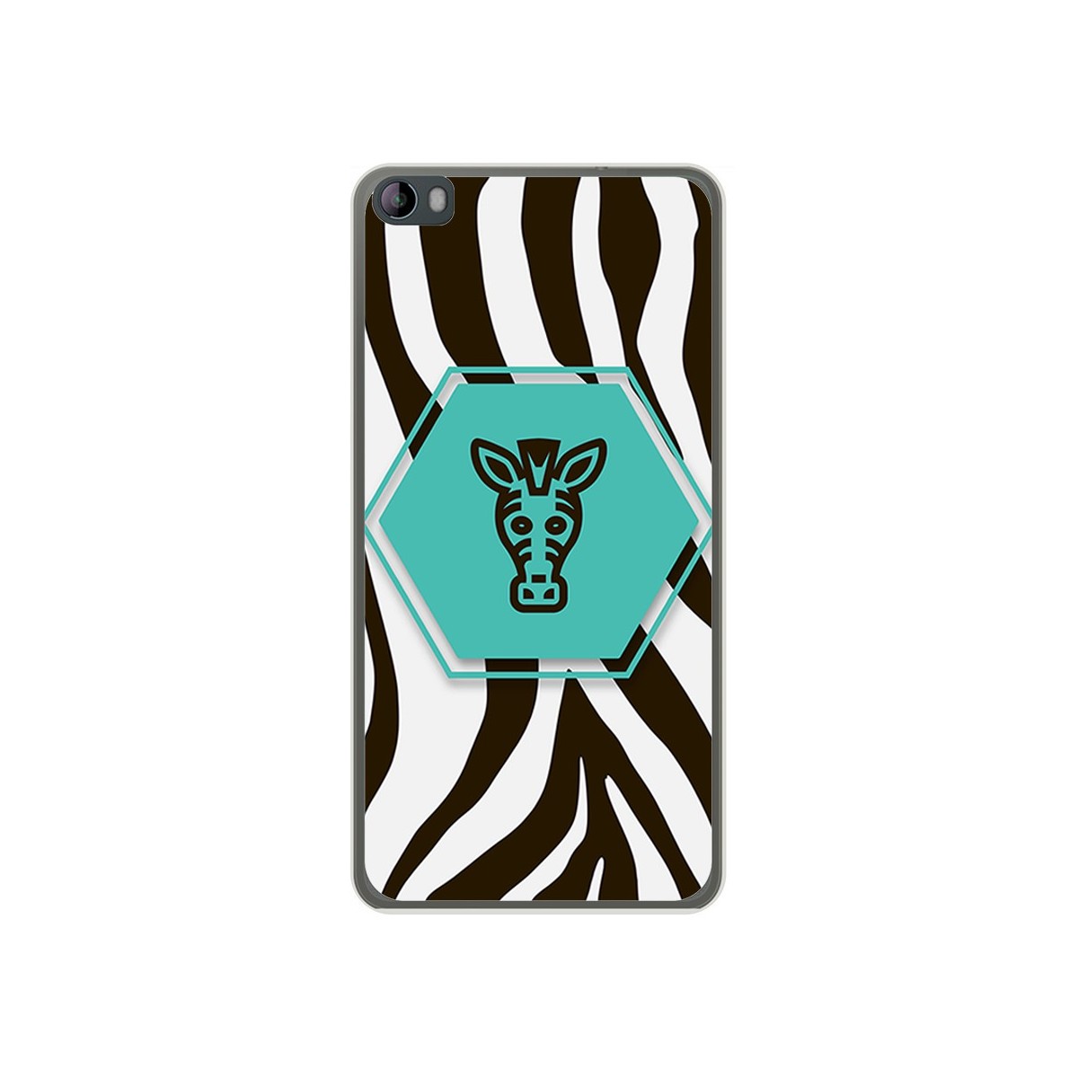 Funda Gel Tpu para Hisense L695 Diseño Cebra Dibujos