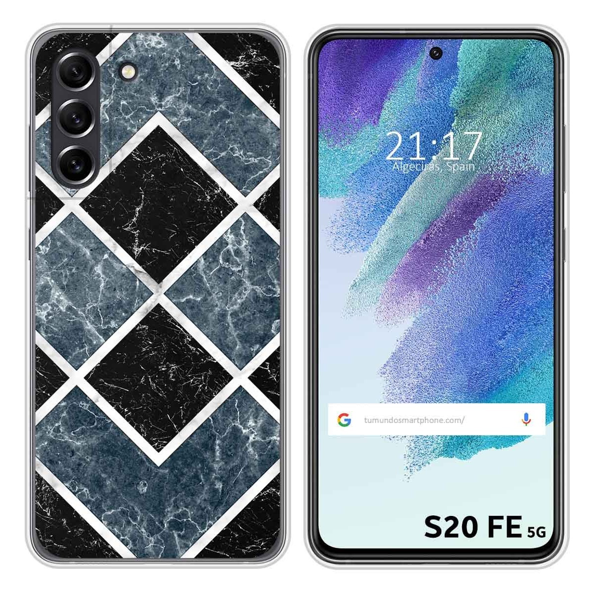 Funda Silicona para Samsung Galaxy S21 FE 5G diseño Mármol 06 Dibujos