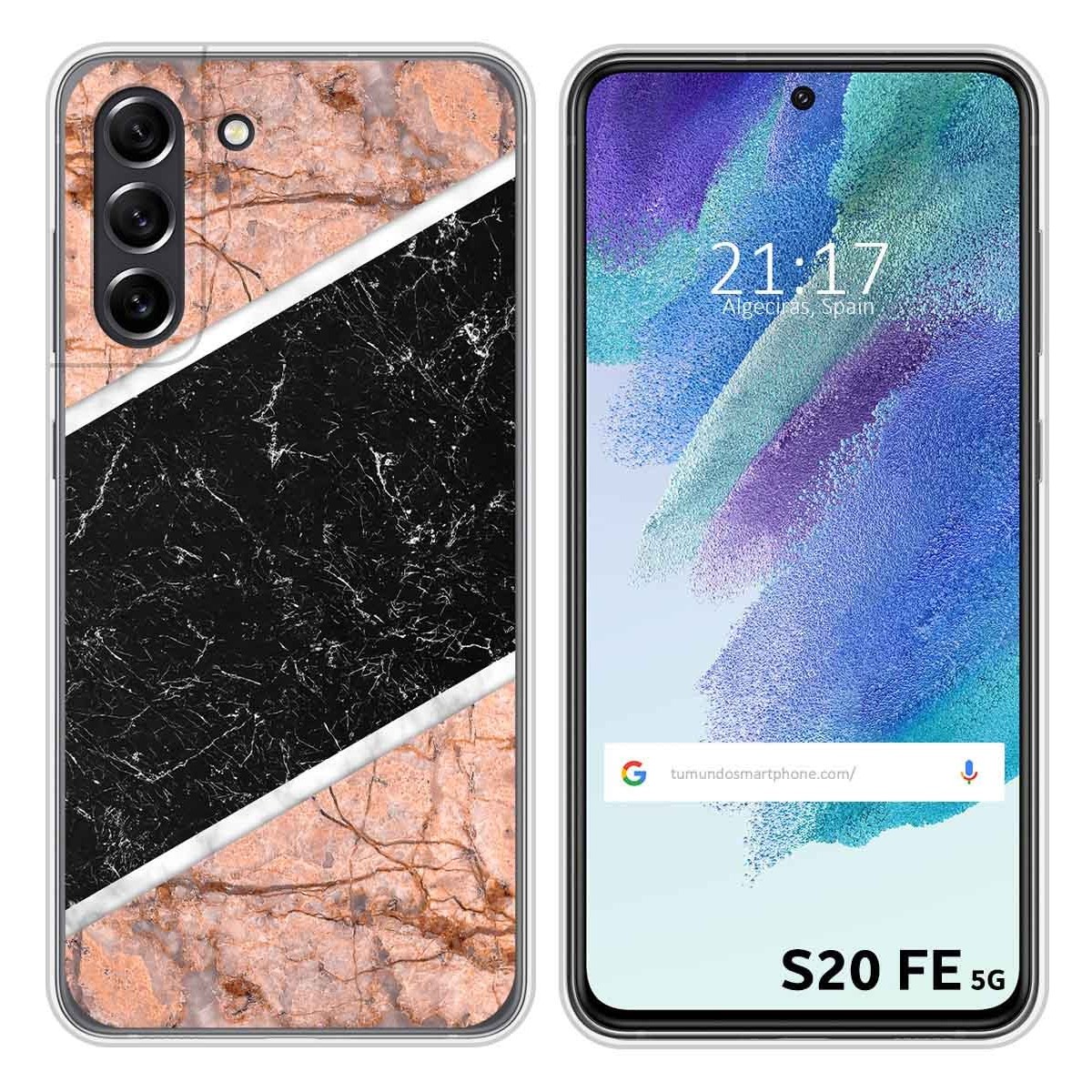 Funda Silicona para Samsung Galaxy S21 FE 5G diseño Mármol 07 Dibujos