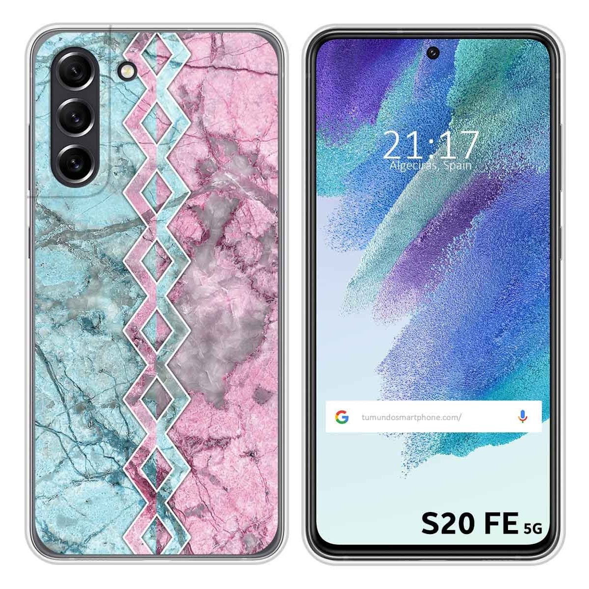 Funda Silicona para Samsung Galaxy S21 FE 5G diseño Mármol 08 Dibujos