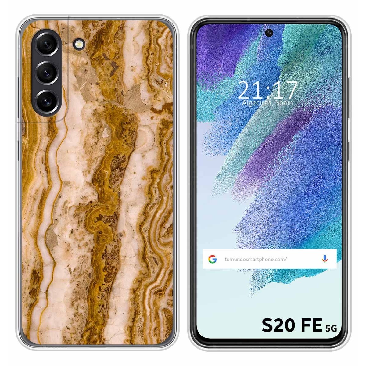 Funda Silicona para Samsung Galaxy S21 FE 5G diseño Mármol 10 Dibujos