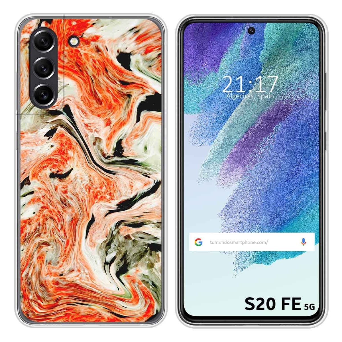 Funda Silicona para Samsung Galaxy S21 FE 5G diseño Mármol 12 Dibujos