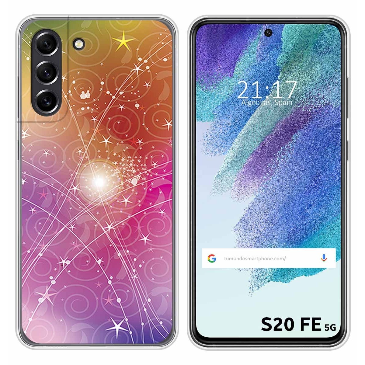 Funda Silicona para Samsung Galaxy S21 FE 5G diseño Abstracto Dibujos