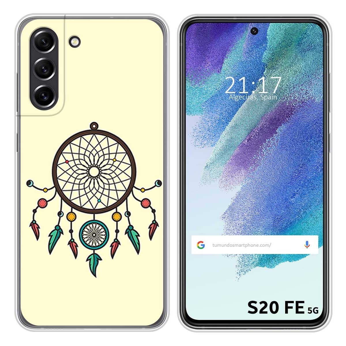 Funda Silicona para Samsung Galaxy S21 FE 5G diseño Atrapasueños Dibujos