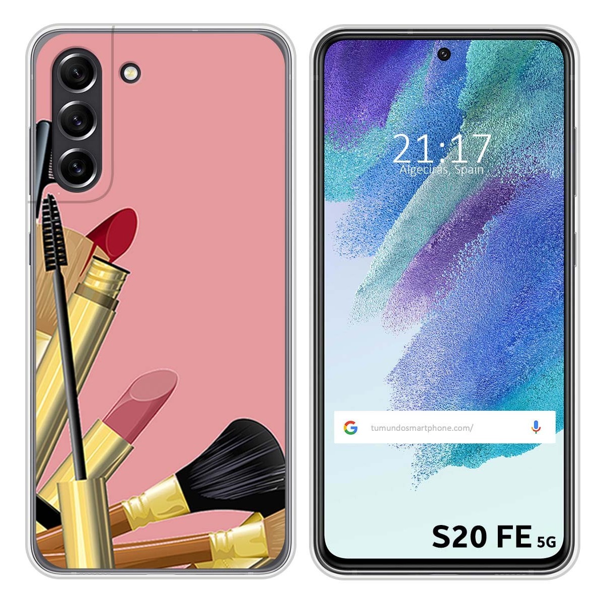 Funda Silicona para Samsung Galaxy S21 FE 5G diseño Brochas Dibujos