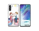 Funda Silicona para Samsung Galaxy S21 FE 5G diseño Café Dibujos
