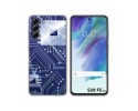 Funda Silicona para Samsung Galaxy S21 FE 5G diseño Circuito Dibujos