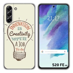 Funda Silicona para Samsung Galaxy S21 FE 5G diseño Creativity Dibujos