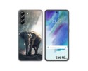 Funda Silicona para Samsung Galaxy S21 FE 5G diseño Elefante Dibujos