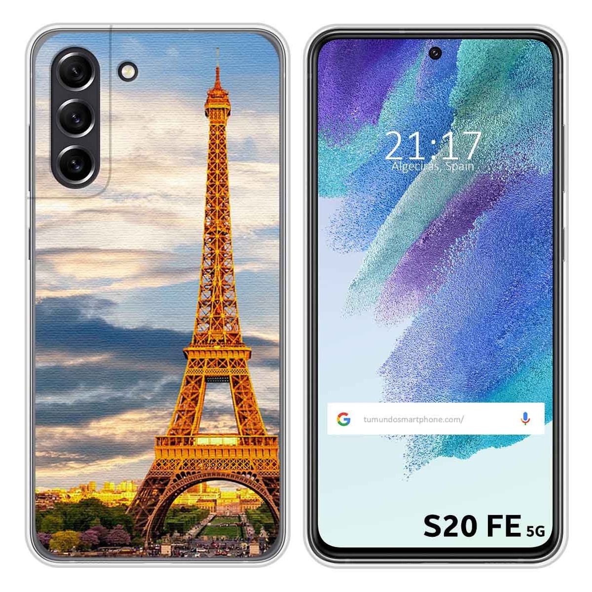 Funda Silicona para Samsung Galaxy S21 FE 5G diseño Paris Dibujos