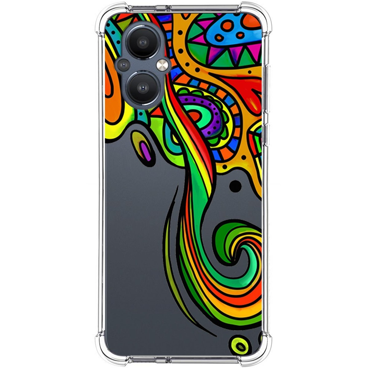 Funda Silicona Antigolpes para OnePlus Nord N20 5G diseño Colores Dibujos