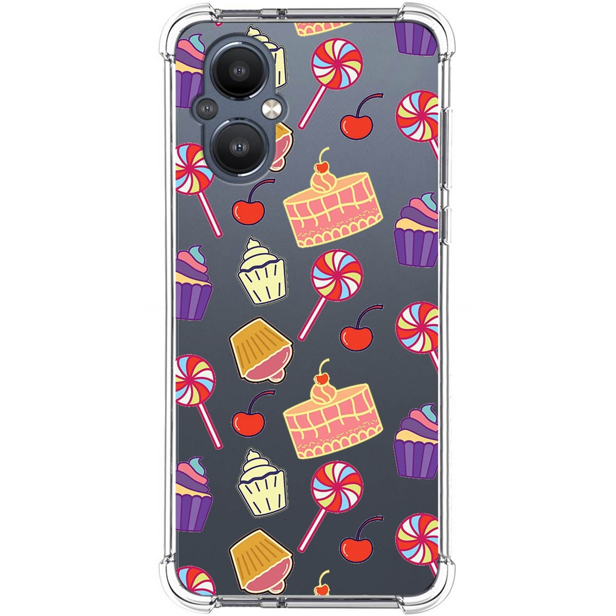 Funda Silicona Antigolpes para OnePlus Nord N20 5G diseño Dulces 01 Dibujos