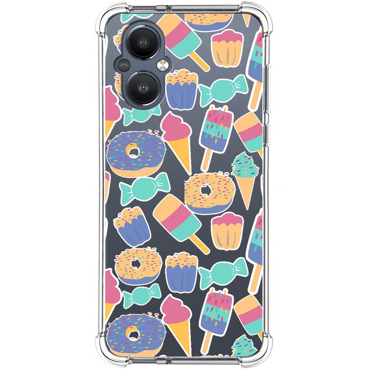Funda Silicona Antigolpes para OnePlus Nord N20 5G diseño Dulces 02 Dibujos