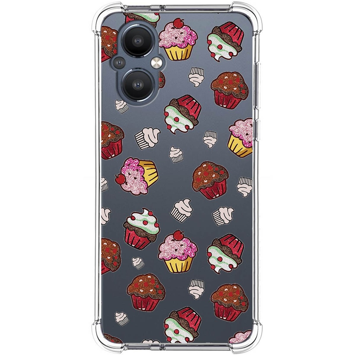 Funda Silicona Antigolpes para OnePlus Nord N20 5G diseño Muffins Dibujos