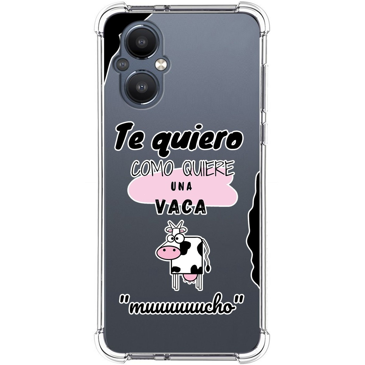 Funda Silicona Antigolpes para OnePlus Nord N20 5G diseño Vaca Dibujos