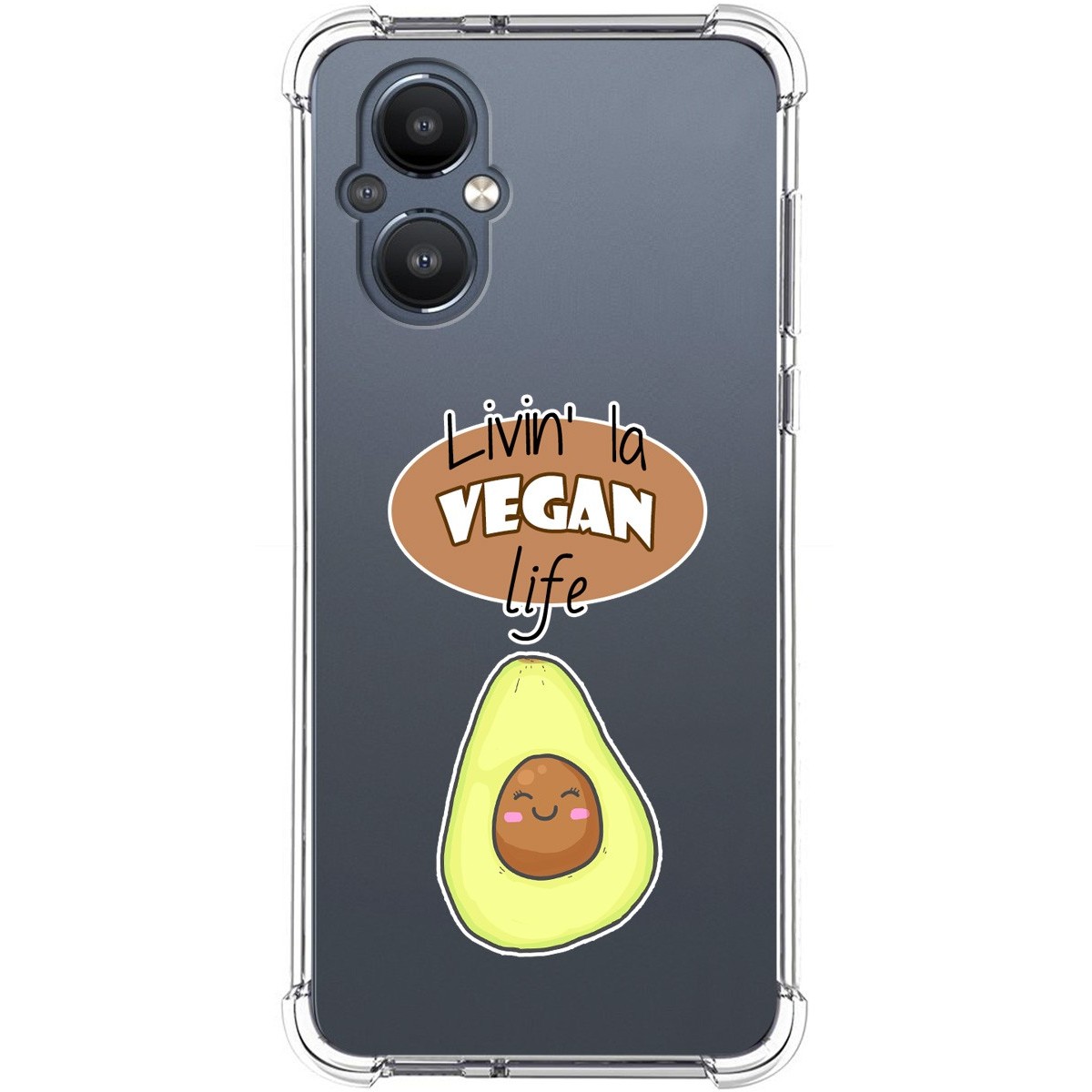 Funda Silicona Antigolpes para OnePlus Nord N20 5G diseño Vegan Life Dibujos