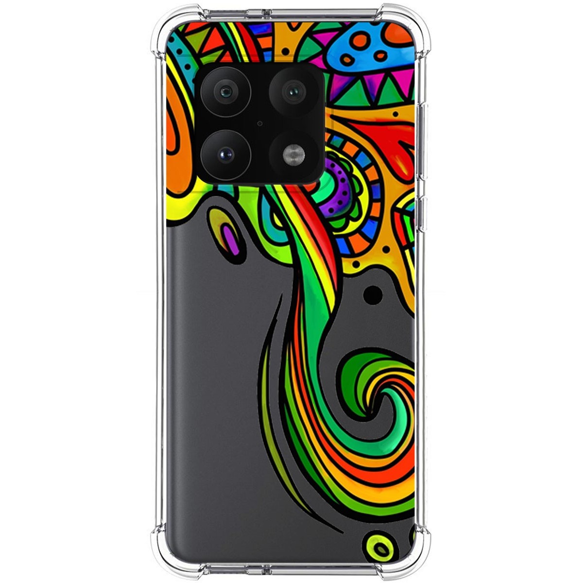 Funda Silicona Antigolpes para OnePlus 10 Pro 5G diseño Colores Dibujos