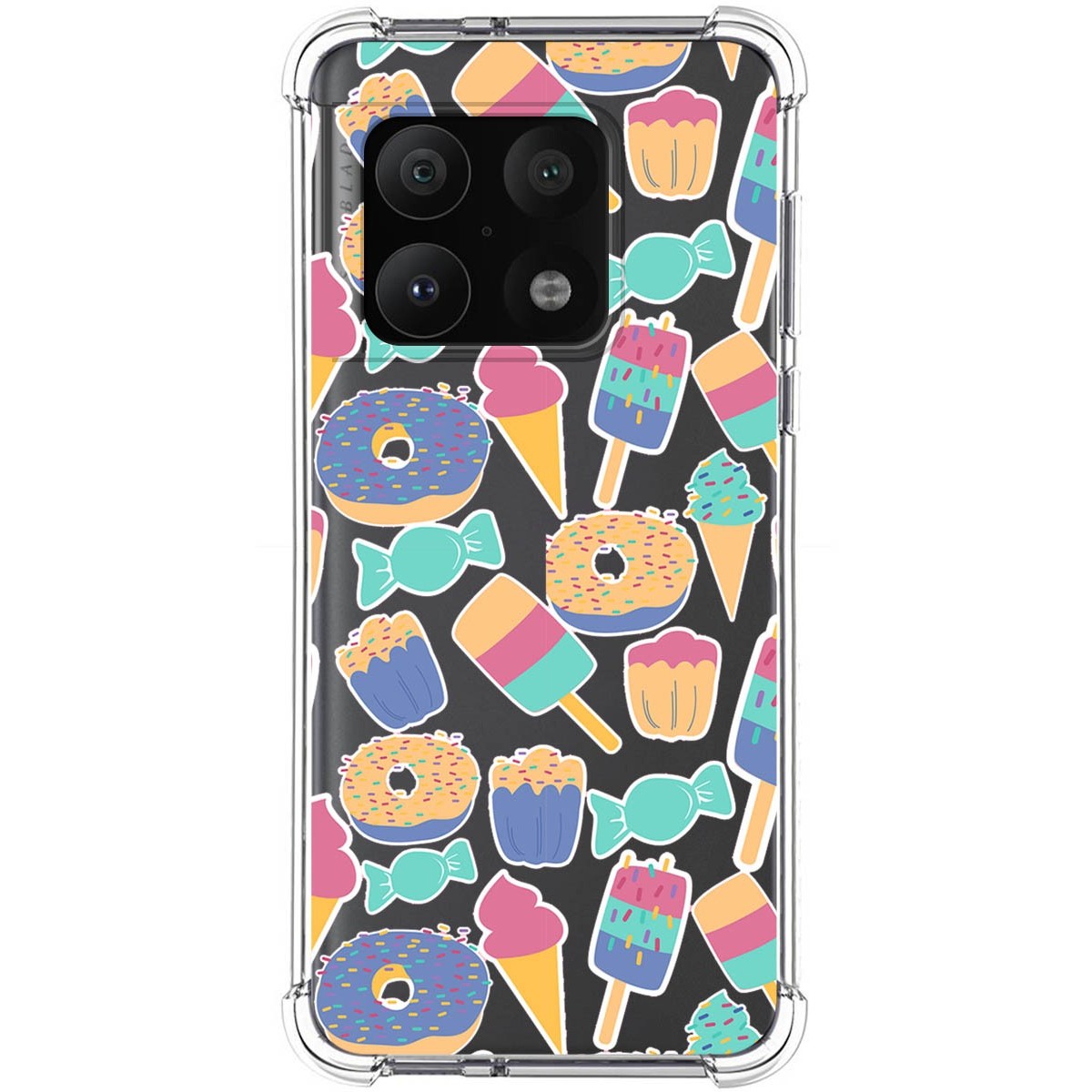 Funda Silicona Antigolpes para OnePlus 10 Pro 5G diseño Dulces 02 Dibujos