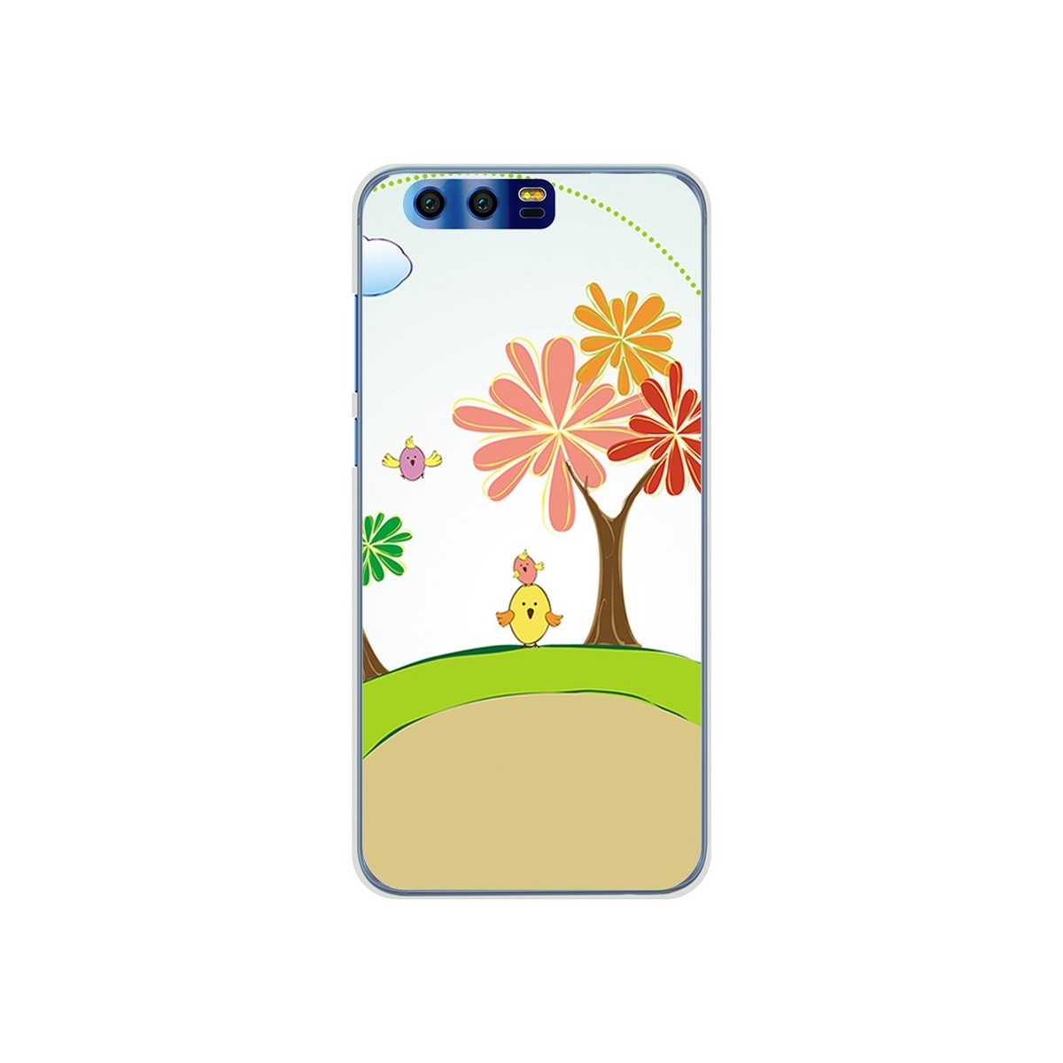 Funda Gel Tpu para Huawei Honor 9 Diseño Primavera Dibujos