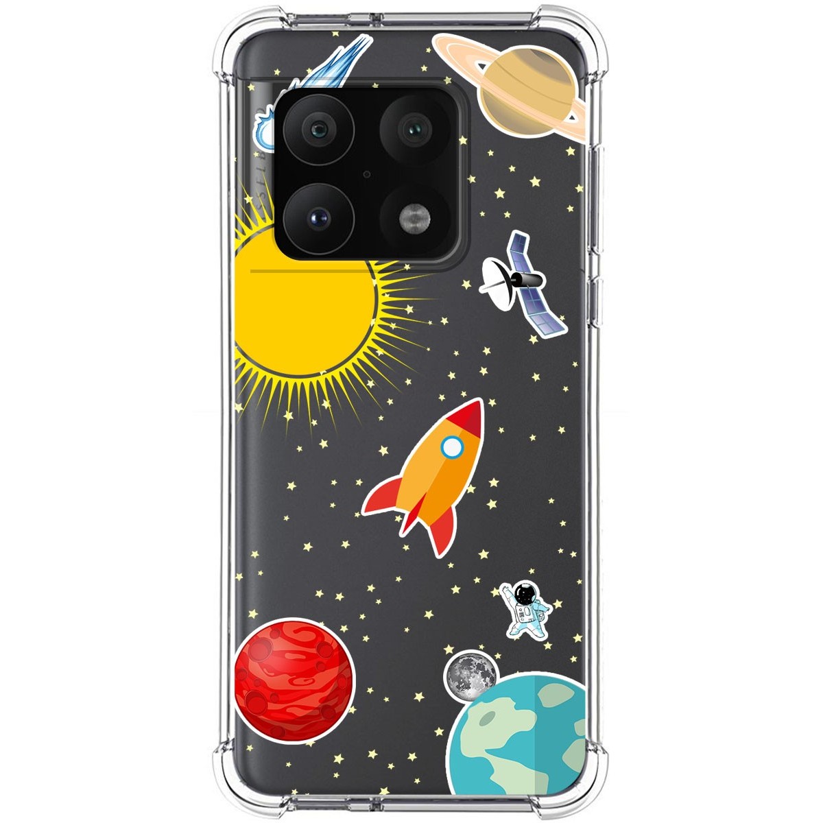 Funda Silicona Antigolpes para OnePlus 10 Pro 5G diseño Espacio Dibujos