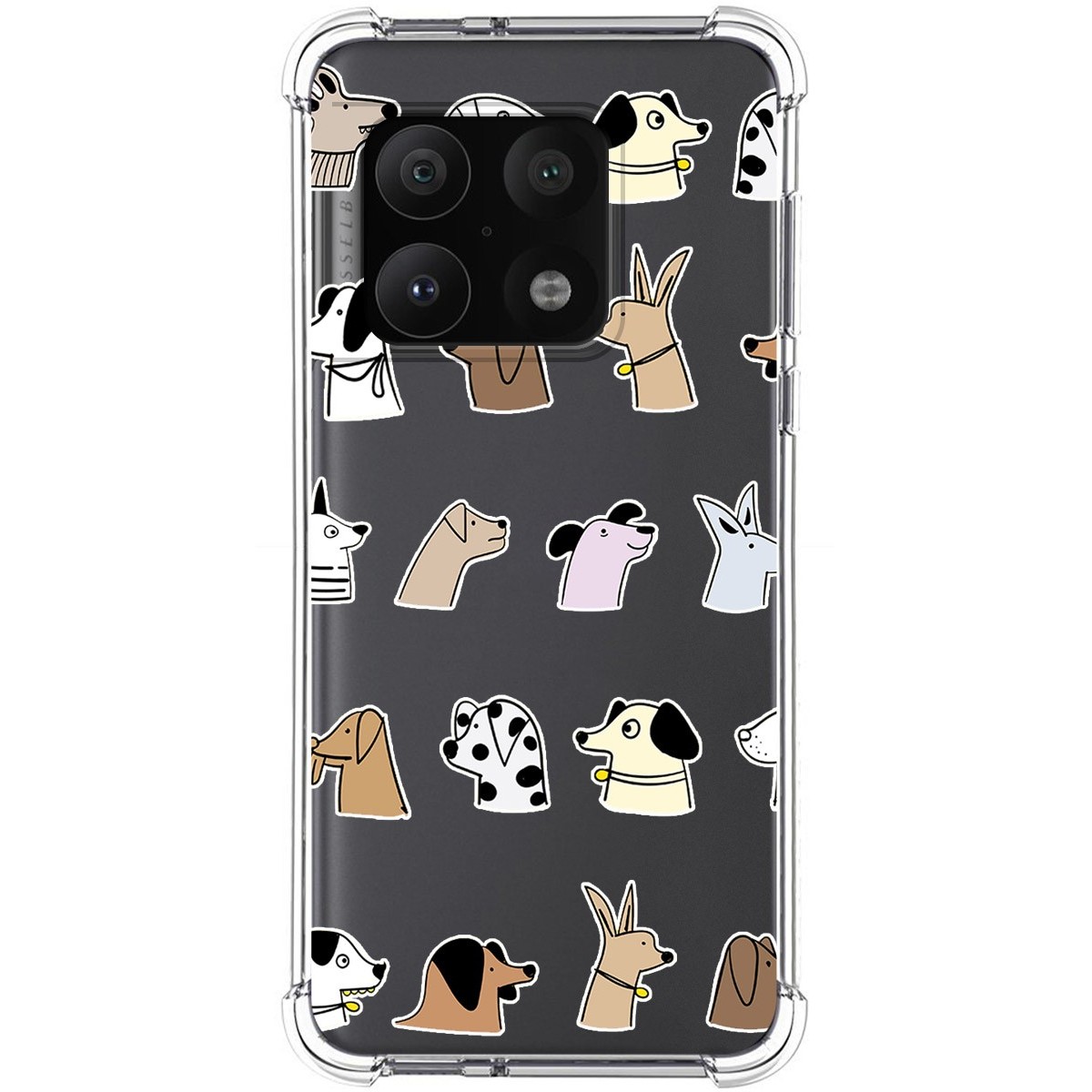 Funda Silicona Antigolpes para OnePlus 10 Pro 5G diseño Perros Dibujos