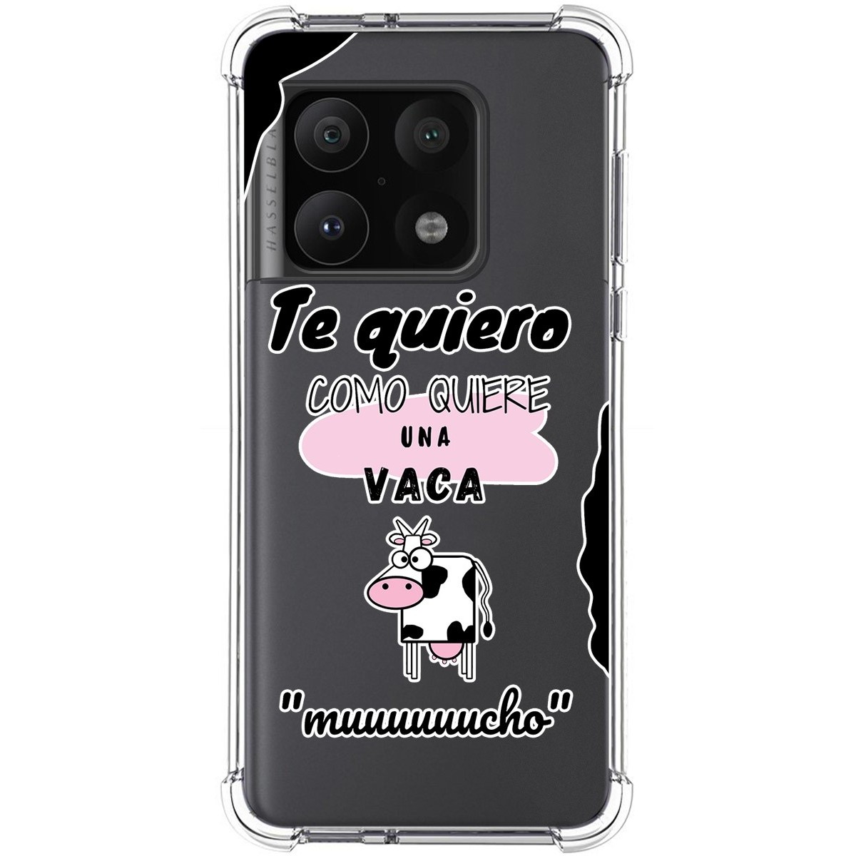 Funda Silicona Antigolpes para OnePlus 10 Pro 5G diseño Vaca Dibujos