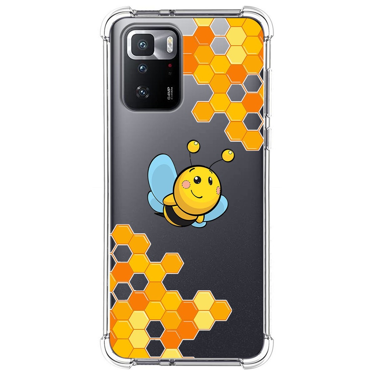 Funda Silicona Antigolpes para Xiaomi POCO X3 GT 5G diseño Abeja Dibujos