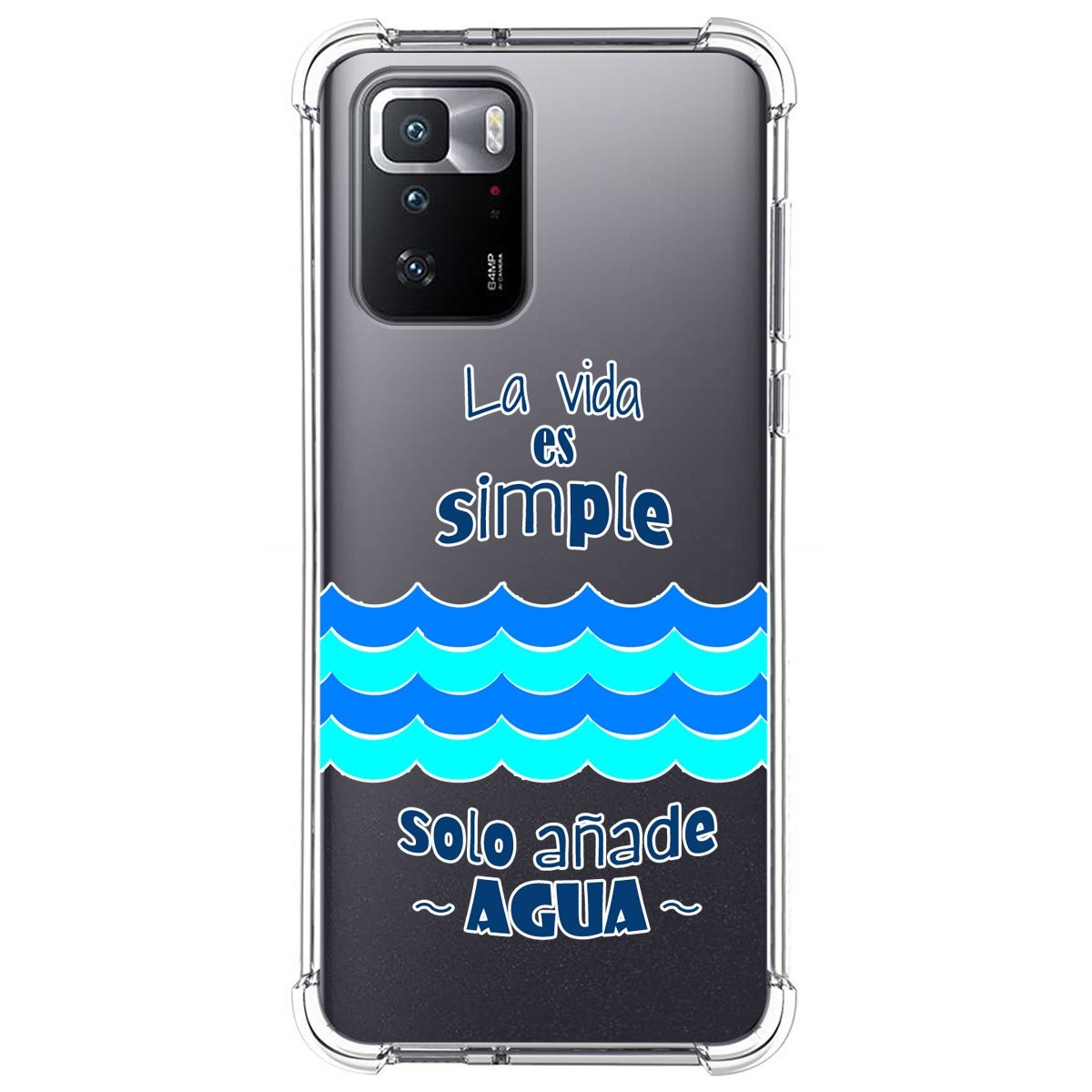 Funda Silicona Antigolpes para Xiaomi POCO X3 GT 5G diseño Agua Dibujos