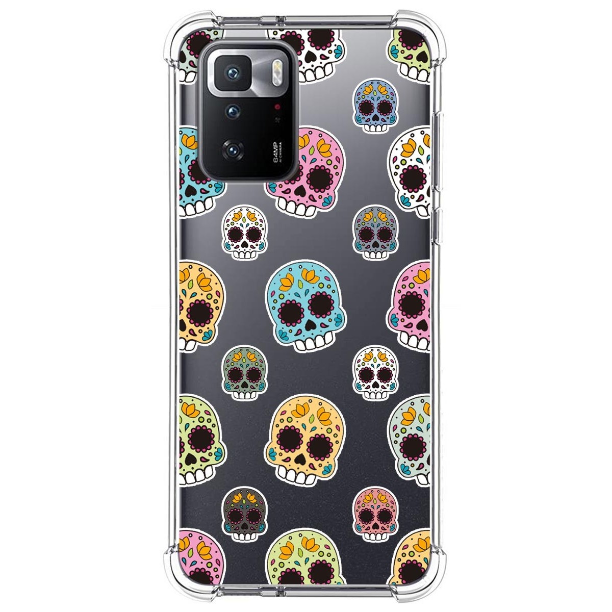 Funda Silicona Antigolpes para Xiaomi POCO X3 GT 5G diseño Catrina Dibujos