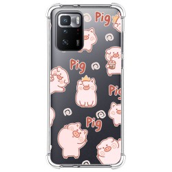 Funda Silicona Antigolpes para Xiaomi POCO X3 GT 5G diseño Cerdos Dibujos