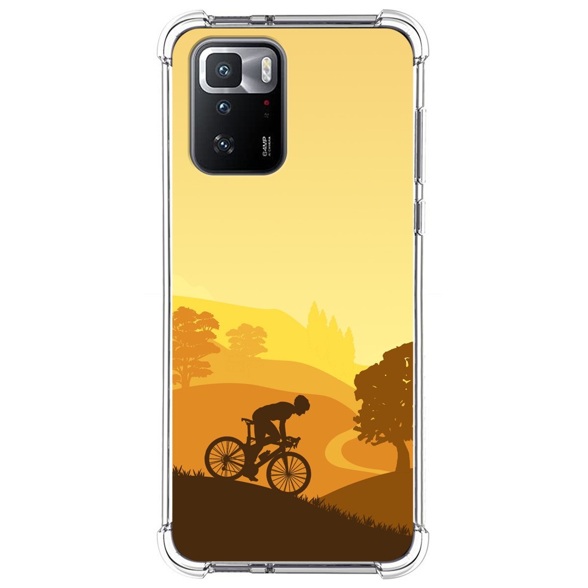 Funda Silicona Antigolpes para Xiaomi POCO X3 GT 5G diseño Ciclista Dibujos