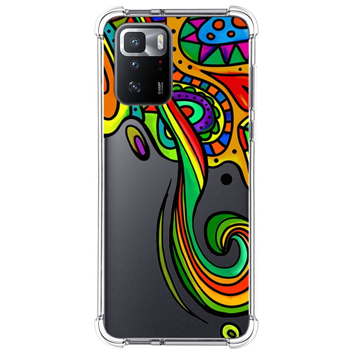 Funda Silicona Antigolpes para Xiaomi POCO X3 GT 5G diseño Colores Dibujos