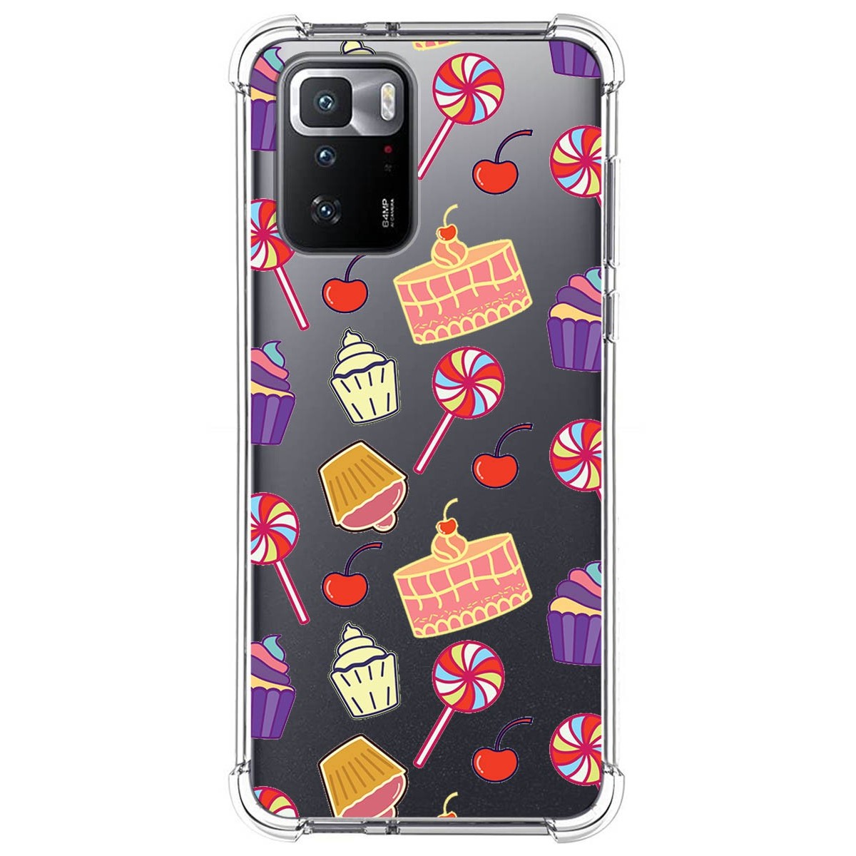 Funda Silicona Antigolpes para Xiaomi POCO X3 GT 5G diseño Dulces 01 Dibujos