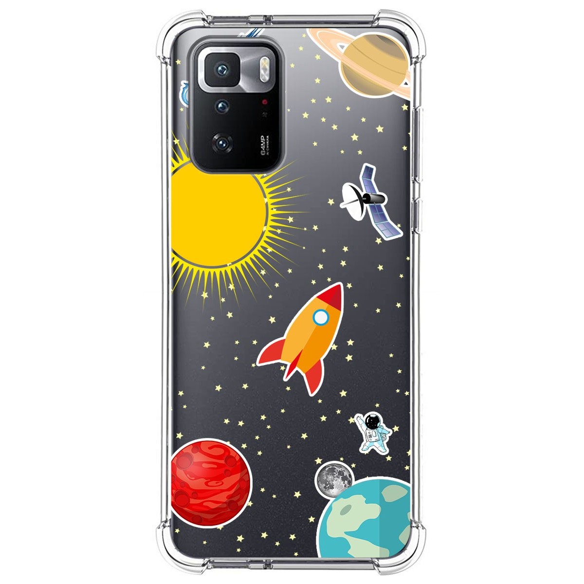 Funda Silicona Antigolpes para Xiaomi POCO X3 GT 5G diseño Espacio Dibujos