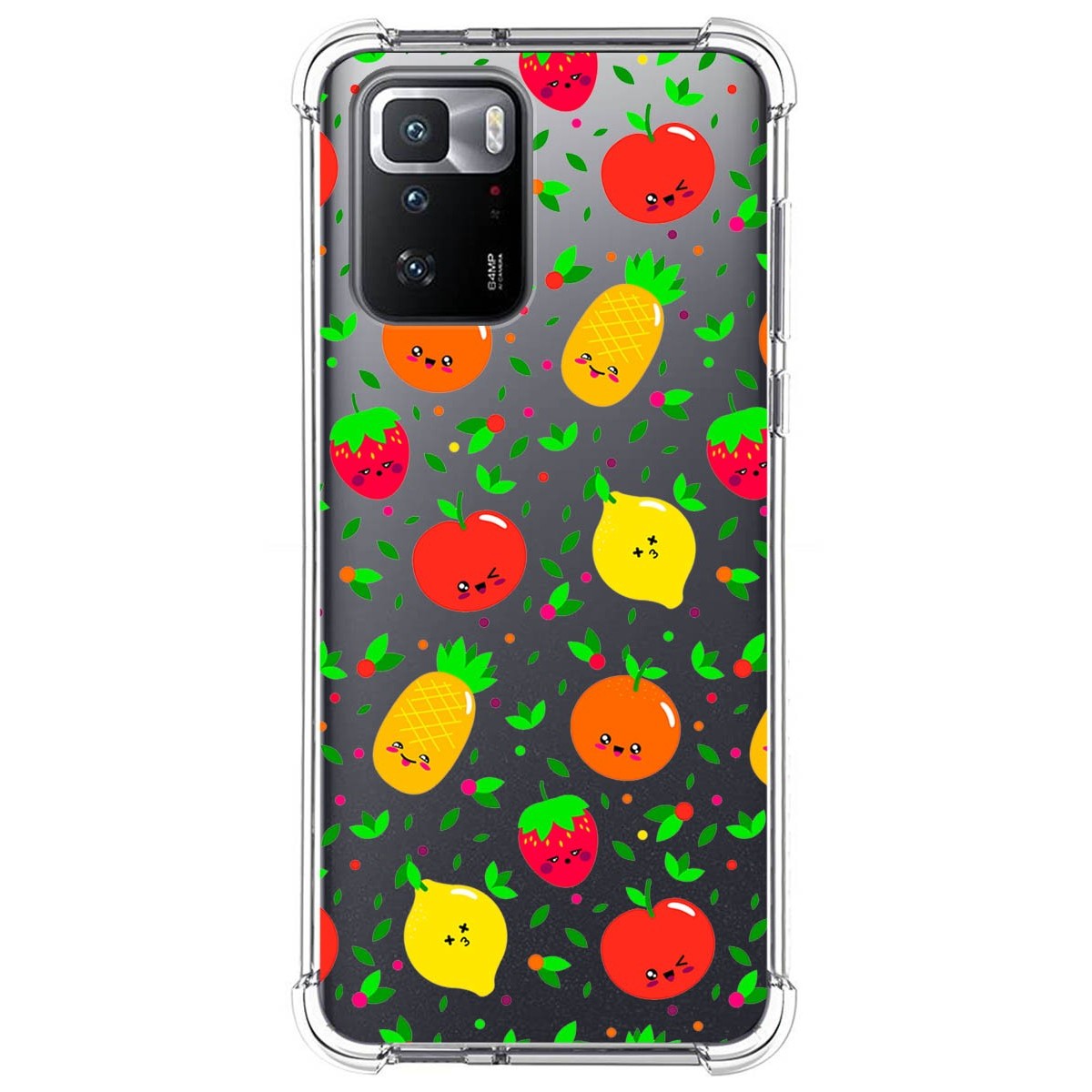 Funda Silicona Antigolpes para Xiaomi POCO X3 GT 5G diseño Frutas 01 Dibujos