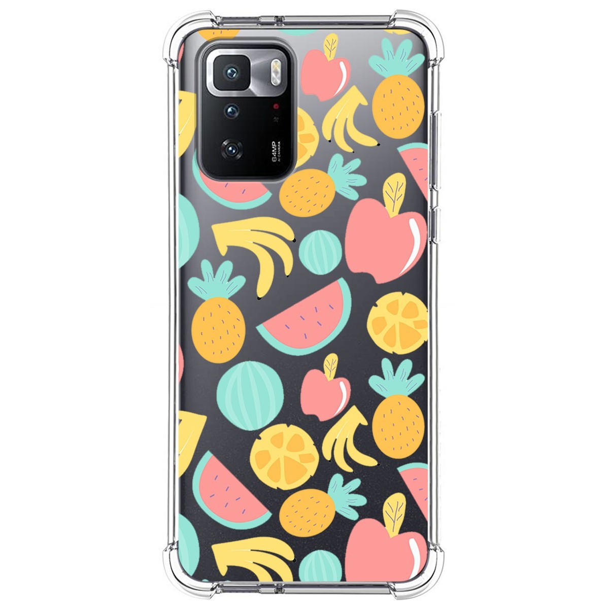 Funda Silicona Antigolpes para Xiaomi POCO X3 GT 5G diseño Frutas 02 Dibujos
