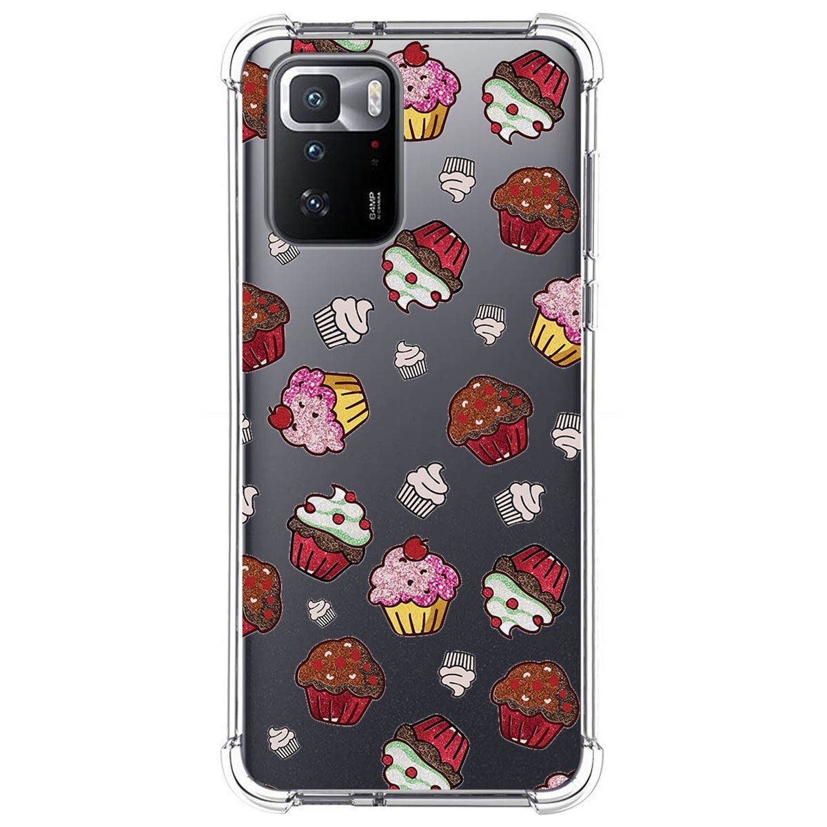 Funda Silicona Antigolpes para Xiaomi POCO X3 GT 5G diseño Muffins Dibujos