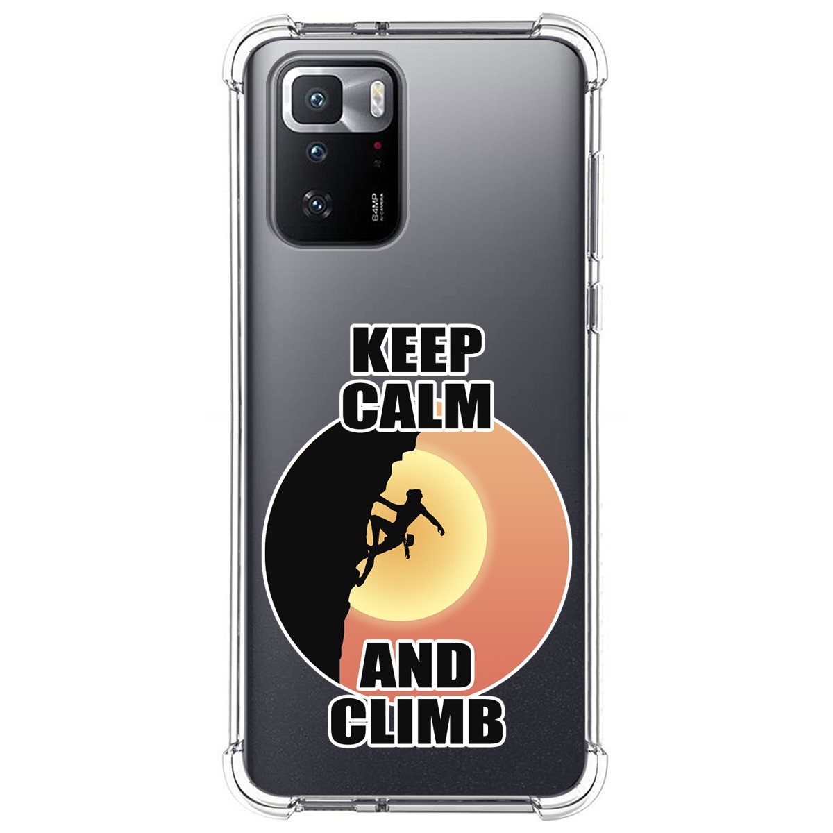 Funda Silicona Antigolpes para Xiaomi POCO X3 GT 5G diseño Mujer Escalada Dibujos