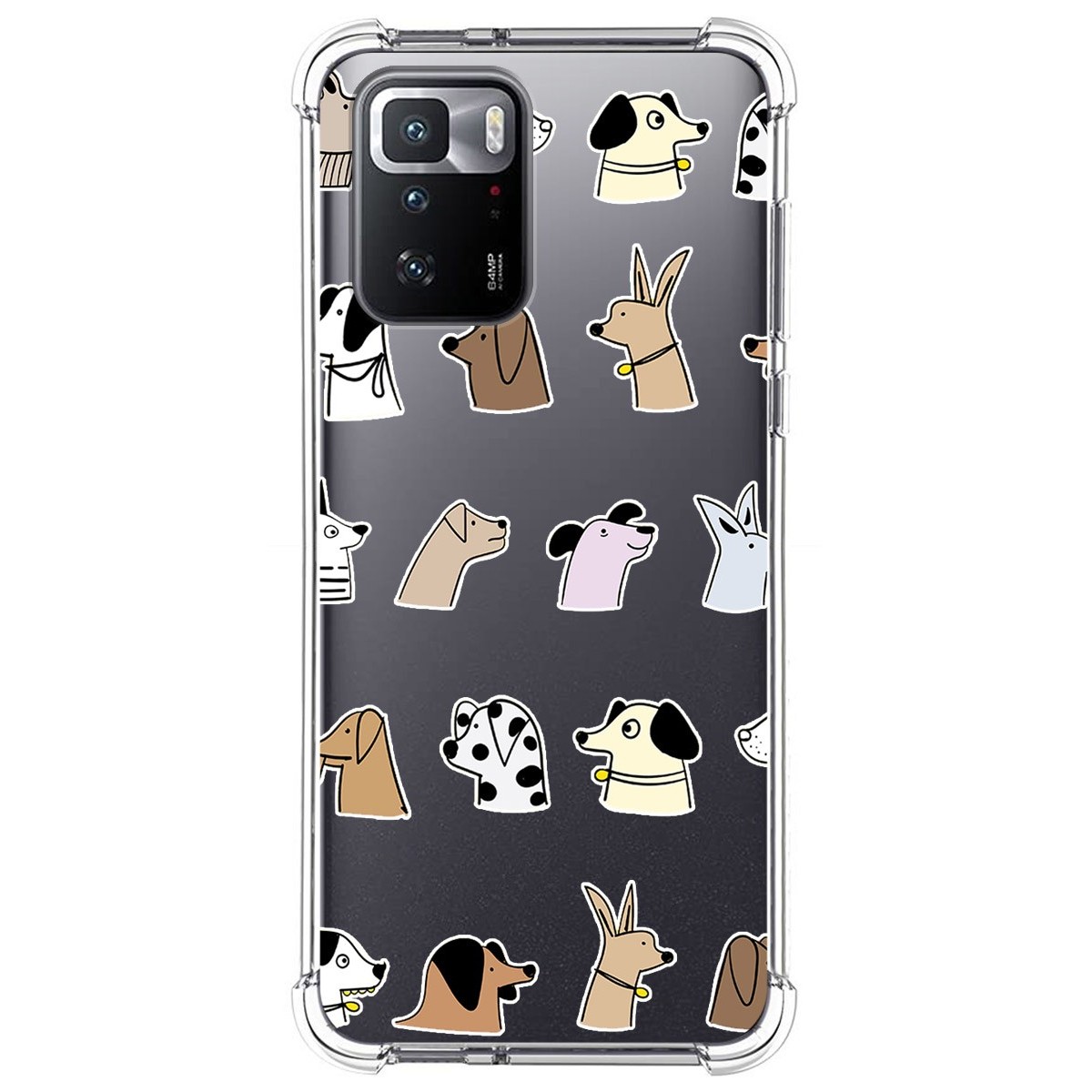 Funda Silicona Antigolpes para Xiaomi POCO X3 GT 5G diseño Perros Dibujos
