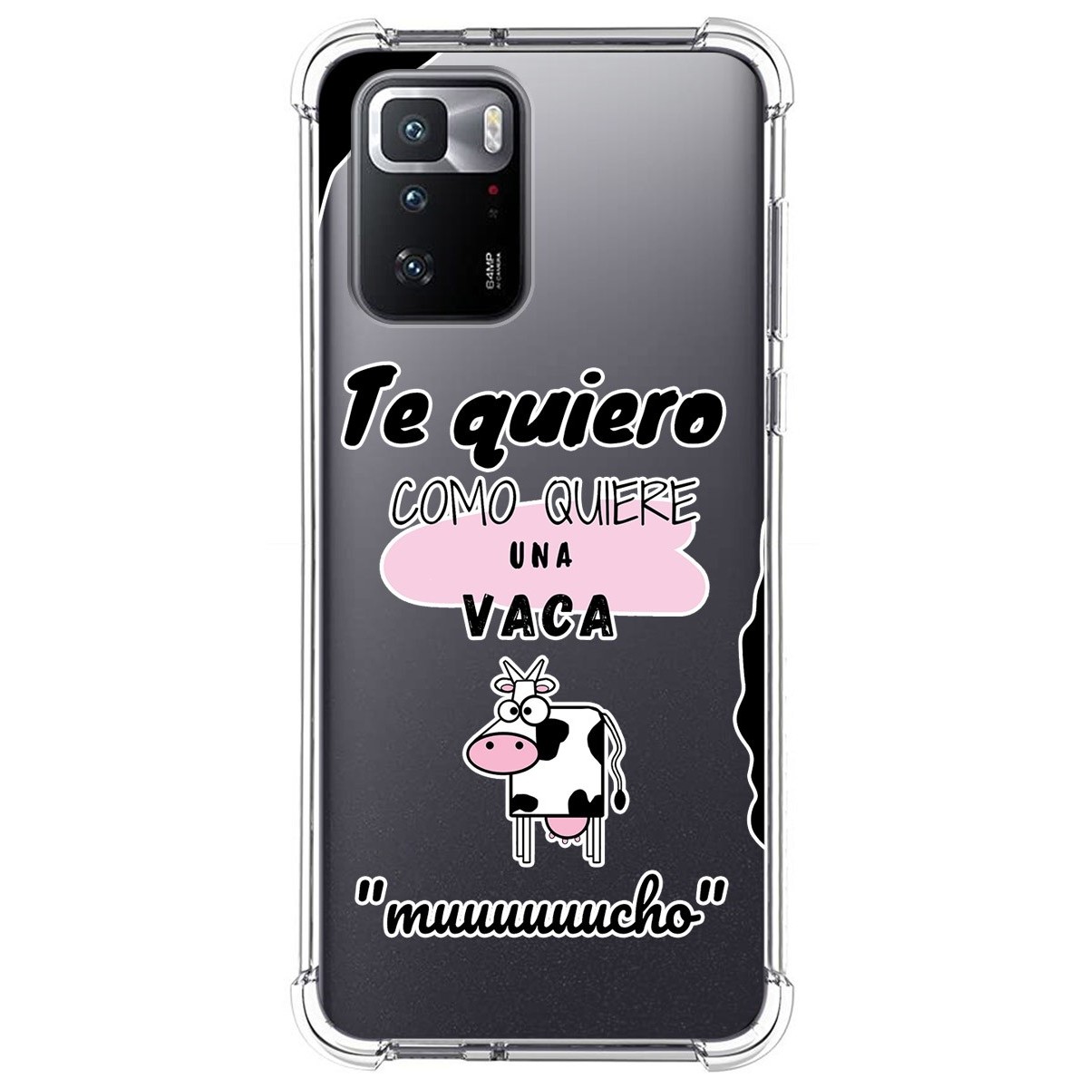 Funda Silicona Antigolpes para Xiaomi POCO X3 GT 5G diseño Vaca Dibujos