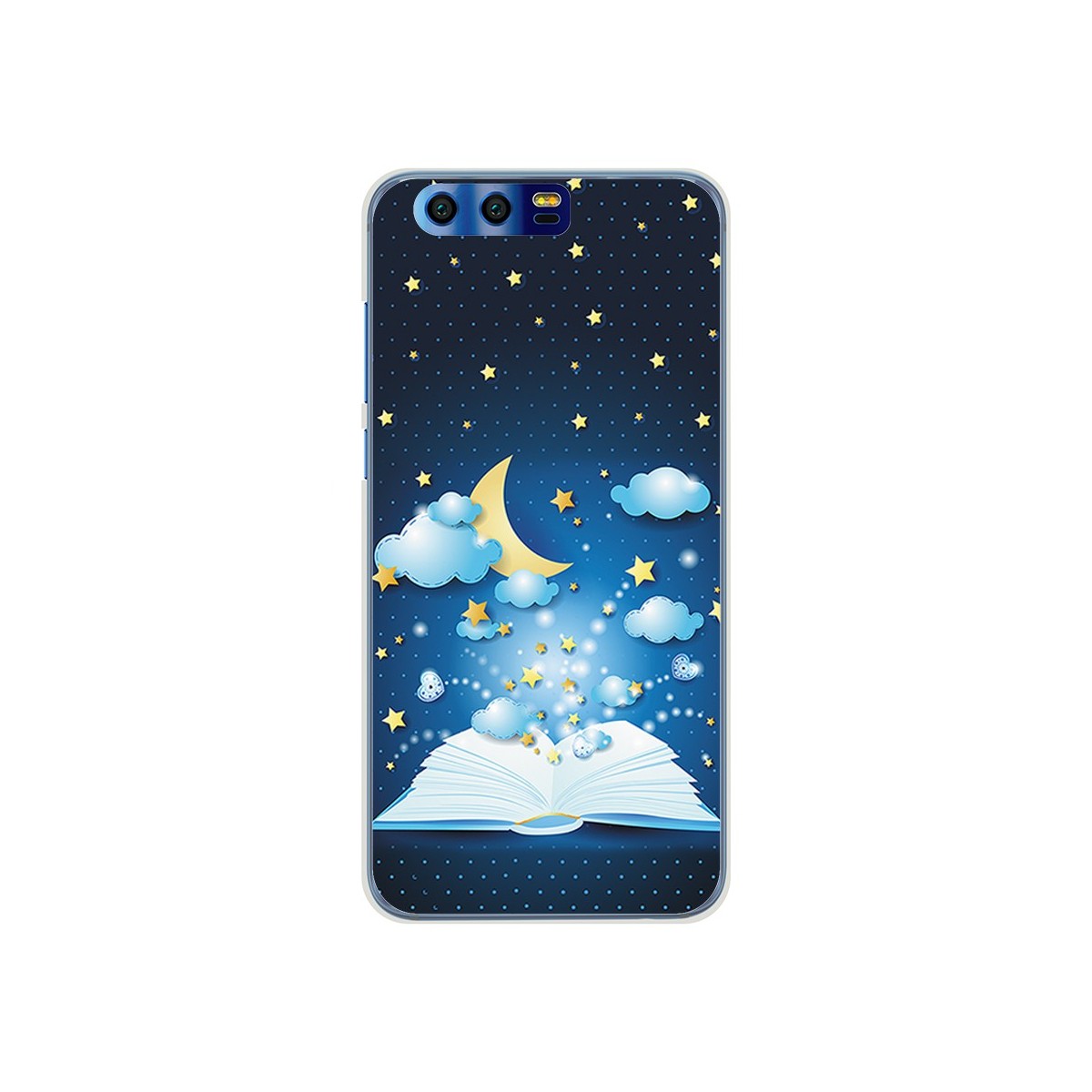 Funda Gel Tpu para Huawei Honor 9 Diseño Libro Cuentos Dibujos